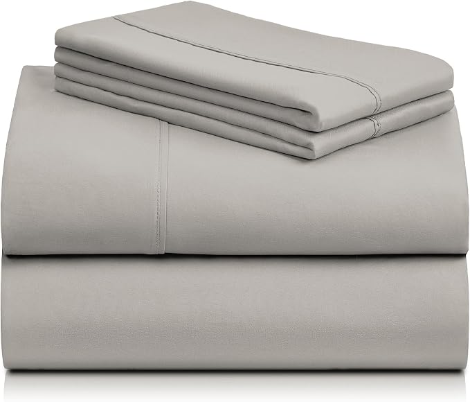 LuxClub 4 PC California King Sheet Set, Breathable Luxury Bed Sheets, Deep - Image 8