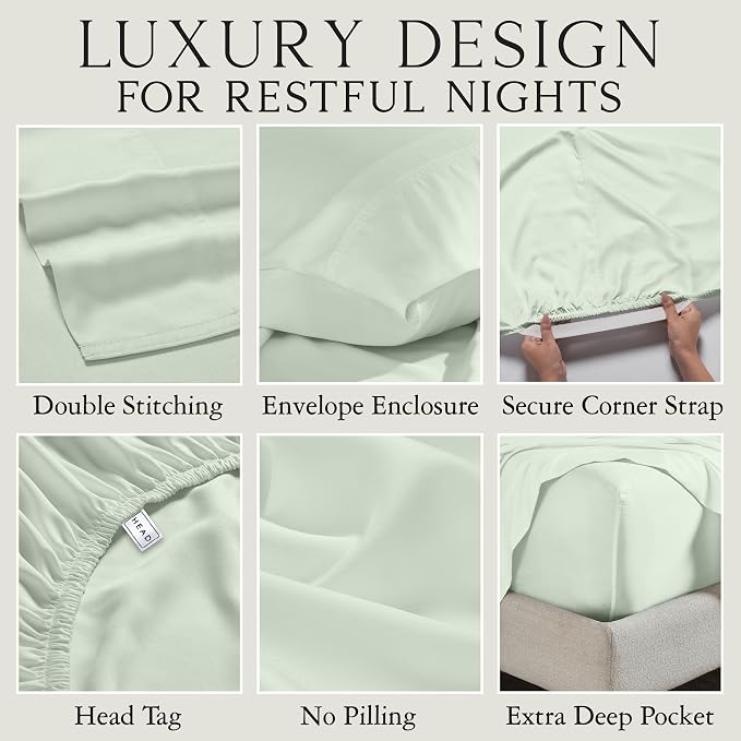 Karissa Mae Cooling Bamboo Viscose King Size Pillowcase Set | 100% FSC - Image 3