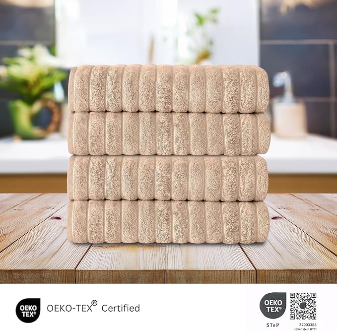 Classic Turkish Towels CTT Premium 4 Pack Bath Towels Set, Made - Image 5