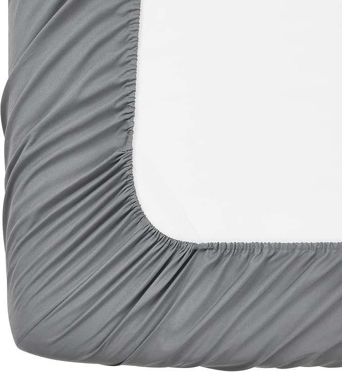 Queen Fitted Sheet Only with Full Elastic & Built in Corner Sheet Straps to - Image 5