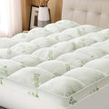 Mattress Topper Twin Size Viscose Derived from Bamboo, Thick Soft Pillow Top by Easthome