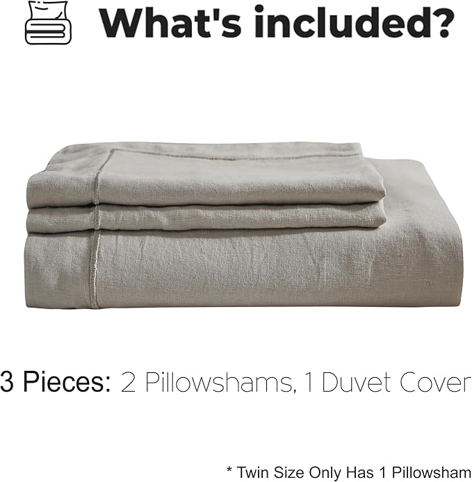 Simple&Opulence 100% Washed Linen Duvet Cover - Image 5