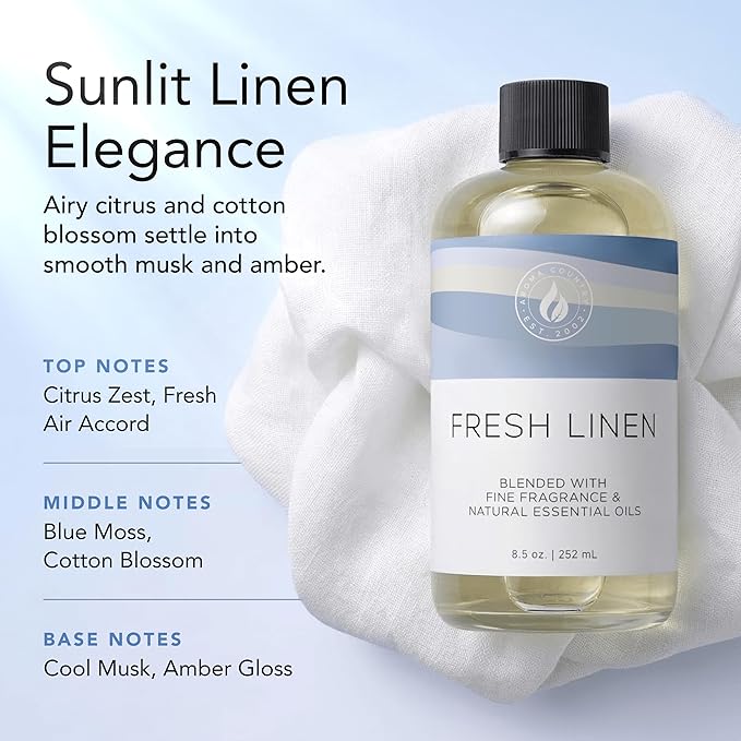 AROMA COUNTRY Fresh Linen Diffuser Oil - Image 2