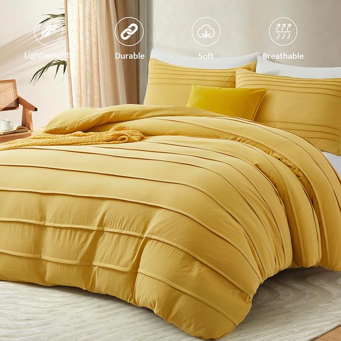Oli Anderson Mist Yellow Duvet Cover Queen Size - Image 2