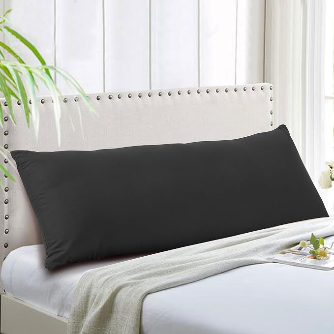 EVOLIVE Ultra Soft Body Pillow Cover 21"x54", Cozy Microfiber Pillowcase - Image 2