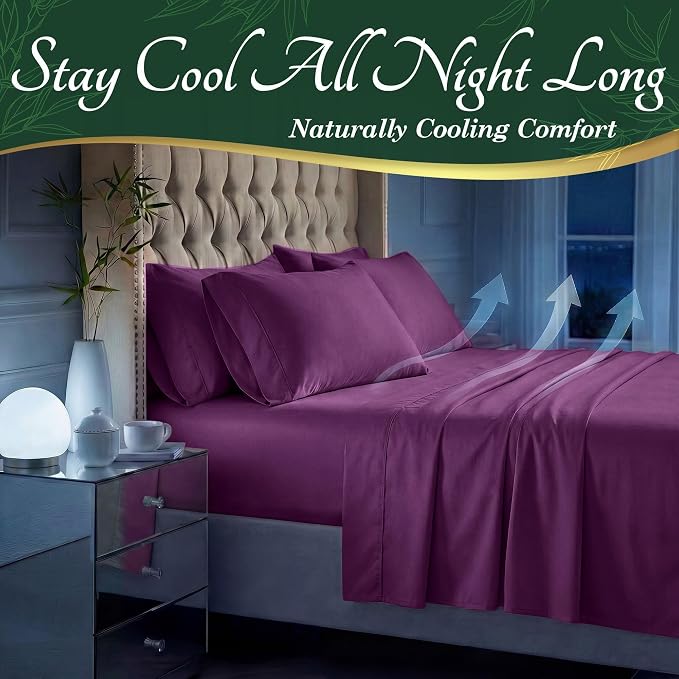 DECOLURE 100% Viscose Derived from Bamboo Sheets King Size - Image 3