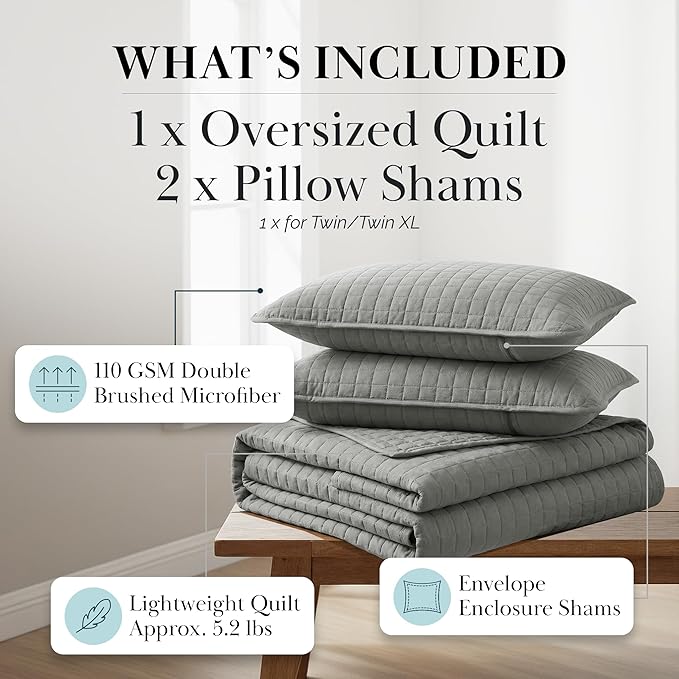 Southshore Fine Living, Inc. Twin XL Comforter Quilt Bedding Set, Dorm Room - Image 2