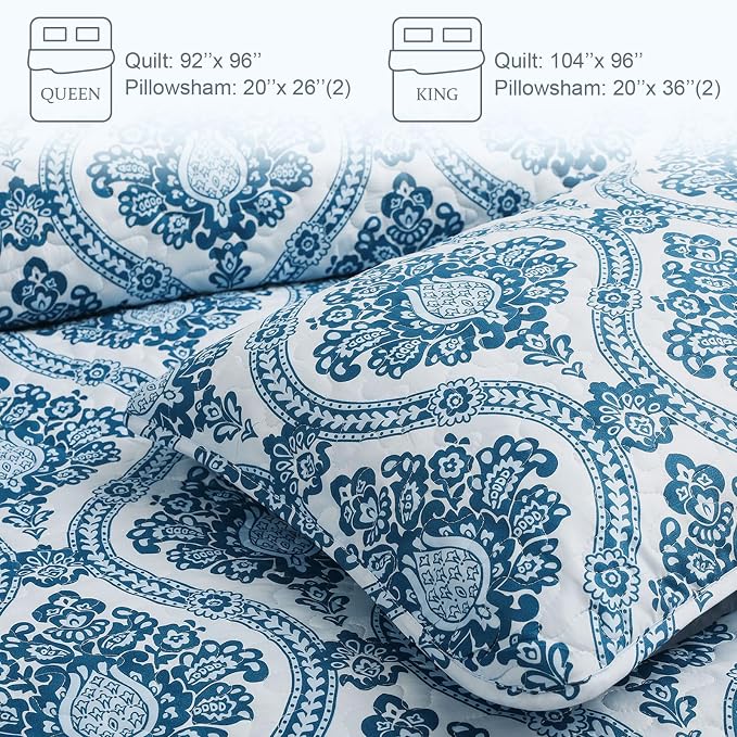 Exclusivo Mezcla Reversible Boho Quilts Queen Size - Image 6
