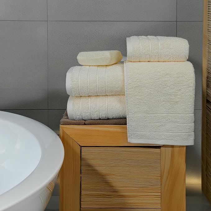 Tens Towels Pack of 8 Towels Set, 2 Extra Large Bath, 2 Hand, 4 Washcloths - Image 6
