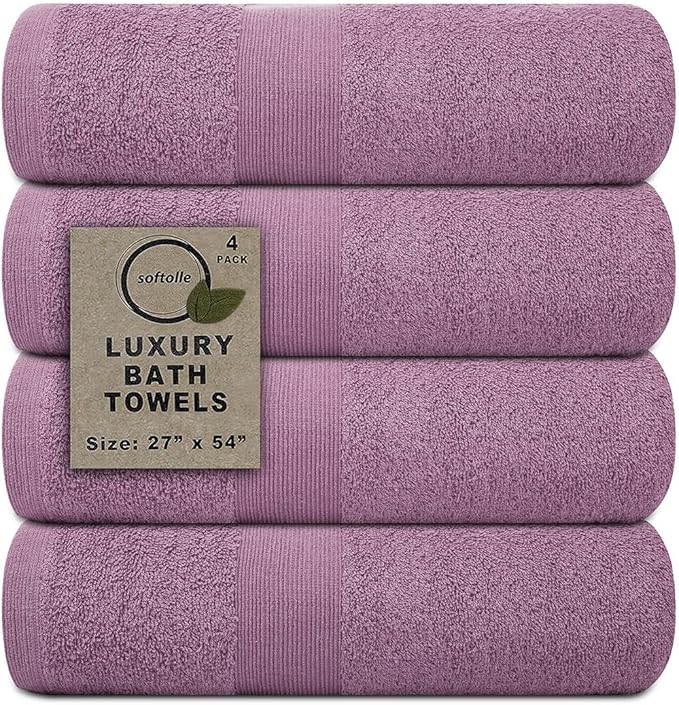 Softolle Luxury Bath Towels Set of 4 | Towels by Softolle