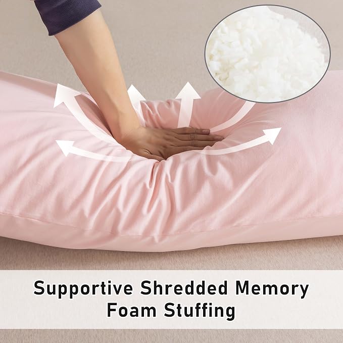 WhatsBedding Memory Foam Body Pillow - Image 3