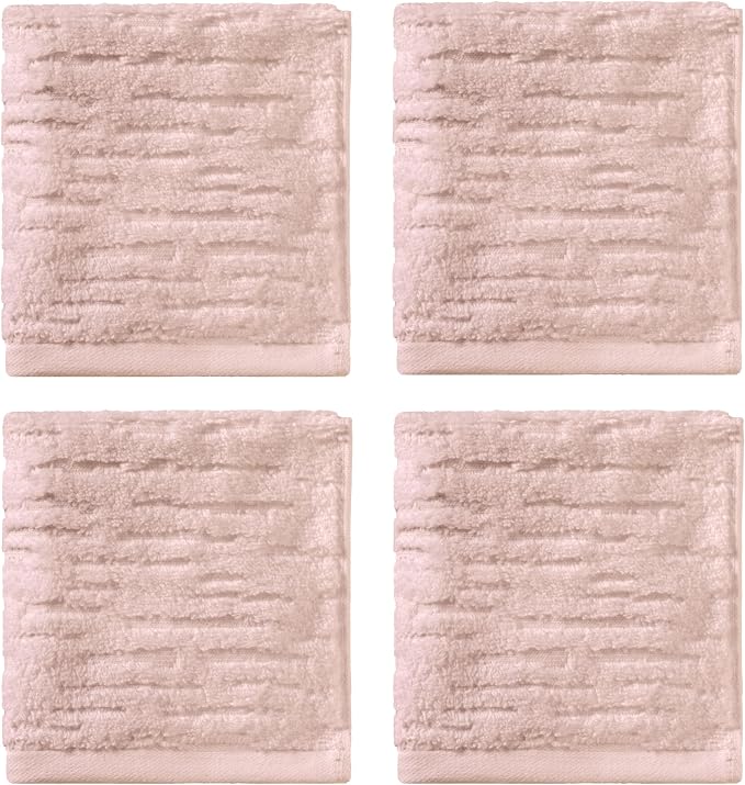 SKL Home CloudSoft 100% Cotton Luxury 4-Piece Washcloth Set, 520 GSM, Ultra - Image 2