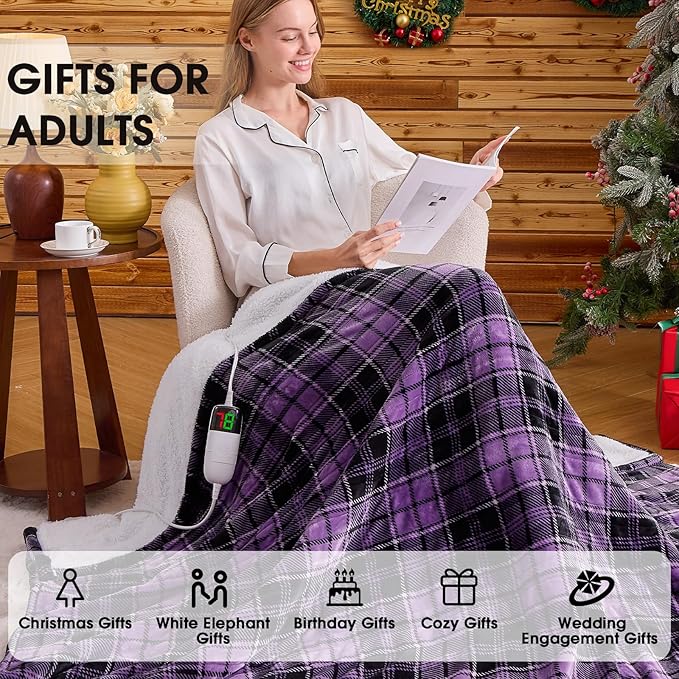 Heated Electric Blanket Queen Size, 84X90 Heating Blanket Queen - Image 4