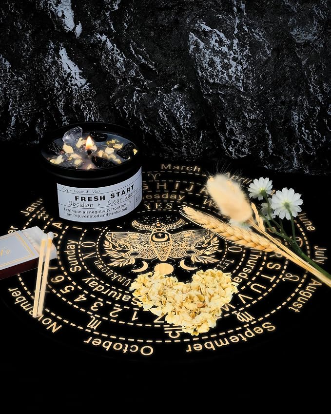 Crystal Candles, Healing Magic Candles, Mind-Body Meditation, Gifts to - Image 3