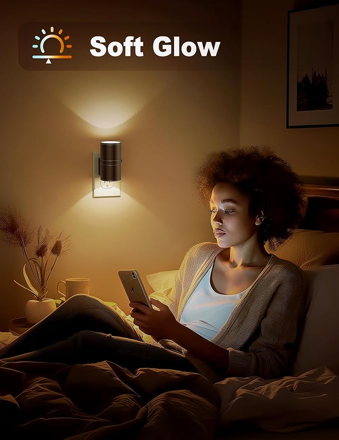 Night Lights Plug into Wall, Dimmable Night Light Plug in, Modern Night Lights - Image 5