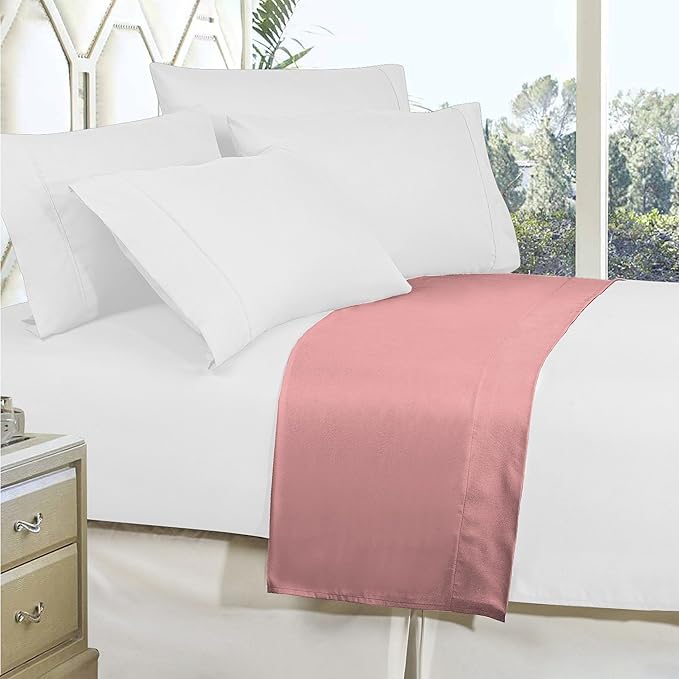Elegant Comfort Premium Hotel Quality 1-Piece Flat Sheet, Luxury and Softest - Image 3