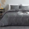 WARMDERN Boho Duvet Cover Set, Tufted Bedding Duvet Covers Soft Washed by WARMDERN