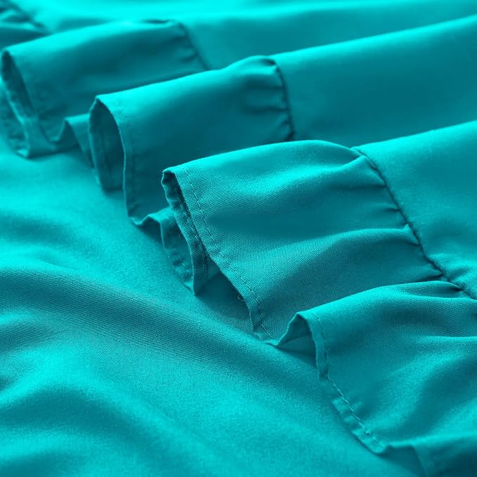 KKJIAF Ruffle Pillow Cases Queen Size Set of 2, Ruffled Pillow Covers - Image 6