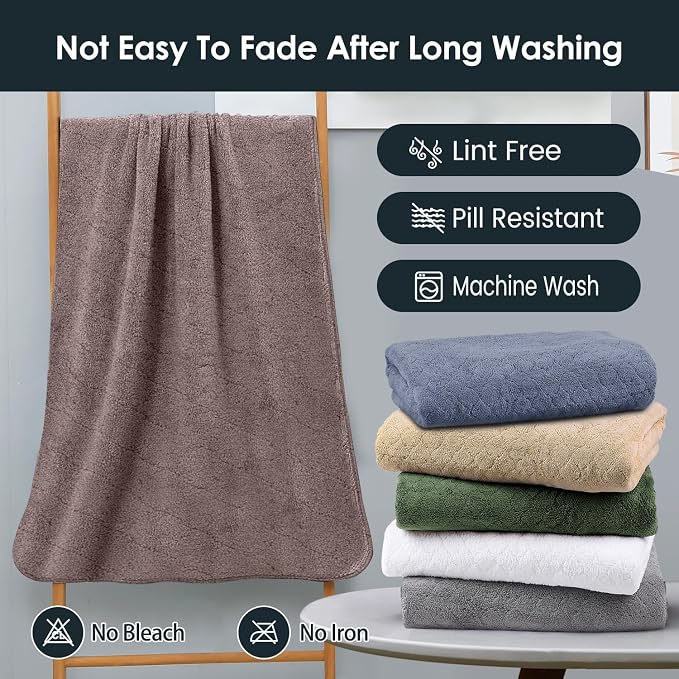 JML Microfiber Bath Towels, Ultra Soft, Super Absorbent and Fast Drying - Image 7