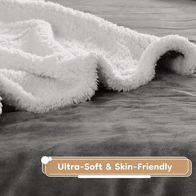LaffyLo Heated Throw Blanket 50 x 60, Fast Heating Electric Blanket, Dual-Sided - Image 5