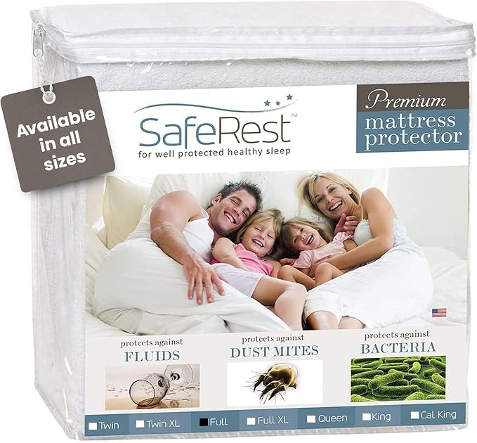SafeRest Waterproof Full Size Mattress Protector by SafeRest