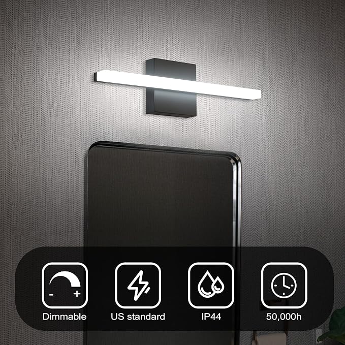 Combuh LED Bathroom Vanity Light Bar Dimmable IP44 Over Mirror Lighting Fixture - Image 3