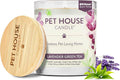Pet House Lavender Candle Clean Burning, Long Lasting Pet Odor Candle by OneFurAll