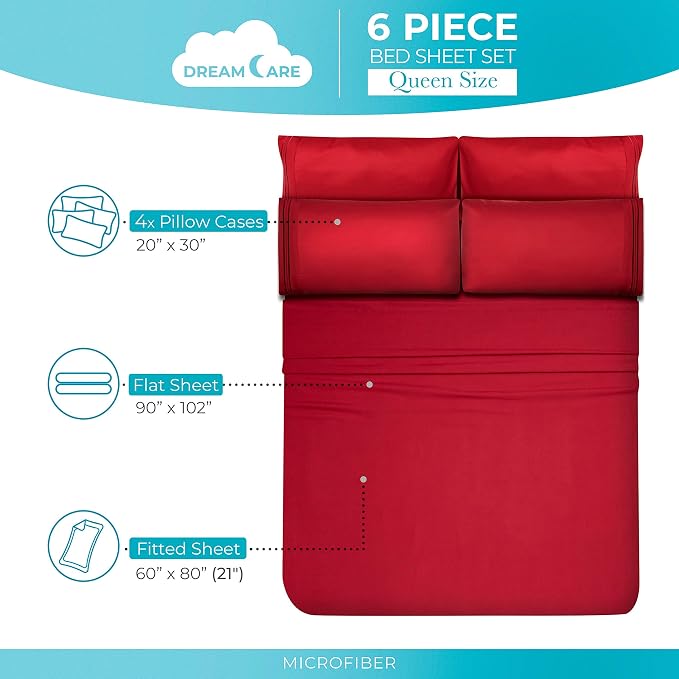 DREAMCARE Queen Sheet Set - Image 4