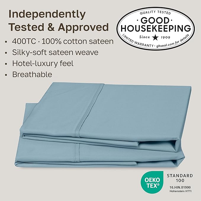 California Design Den Standard Queen Size Pillowcase Set - Image 2
