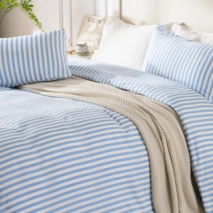 ROSE&RISY Twin Duvet Cover Set, 2 Pieces Soft Bedding Set, Breathable and - Image 4