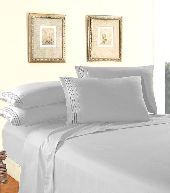 Elegant Comfort Luxury 1500 Premium Hotel Quality Microfiber 4-Piece Sheet Set - Image 3
