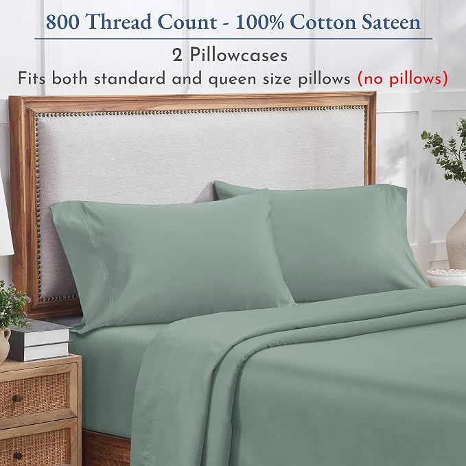 California Design Den Standard/Queen Size Pillow Cases Set of 2 - Image 4