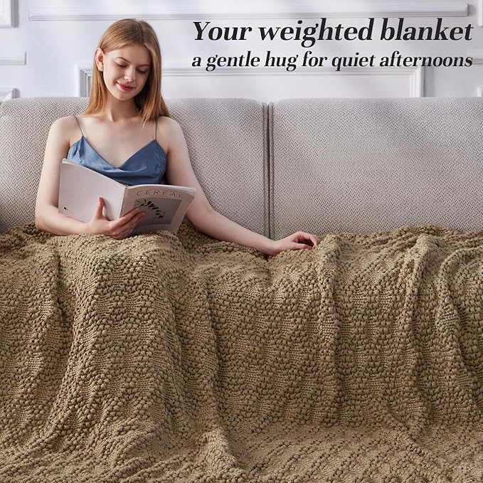 Anysay Knitted Weighted Blanket - Image 2