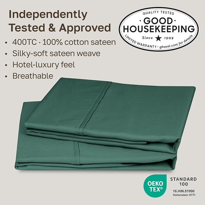 California Design Den Standard Queen Size Pillowcase Set - Image 2
