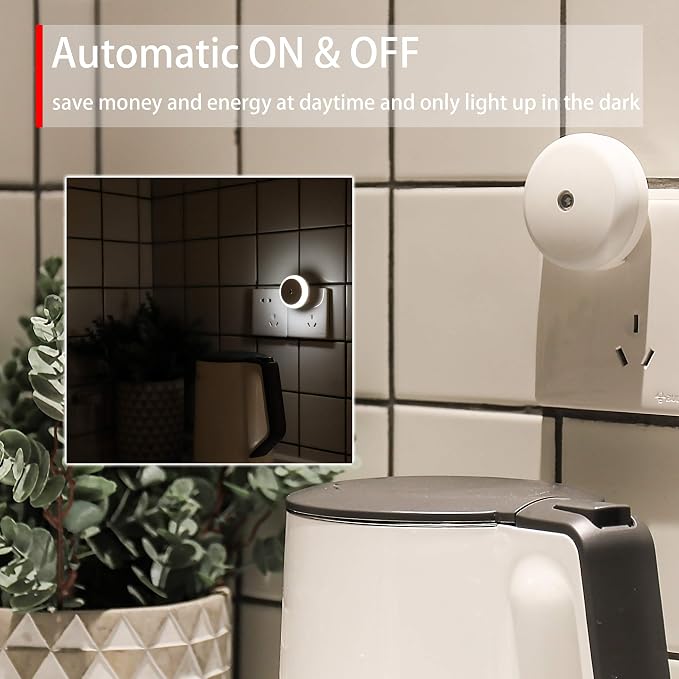 myCozyLite LED Night Light Plug in, Dusk to Dawn Sensor, Auto Dim, Energy Saving - Image 5