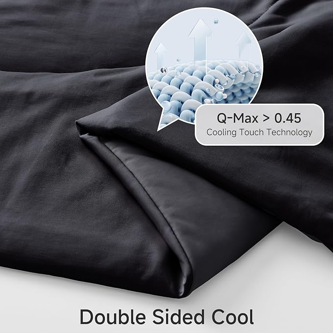 HOMFINE Cooling Comforter Japanese Double-Sided Cold Tech Fabric Cooling Blanket - Image 3