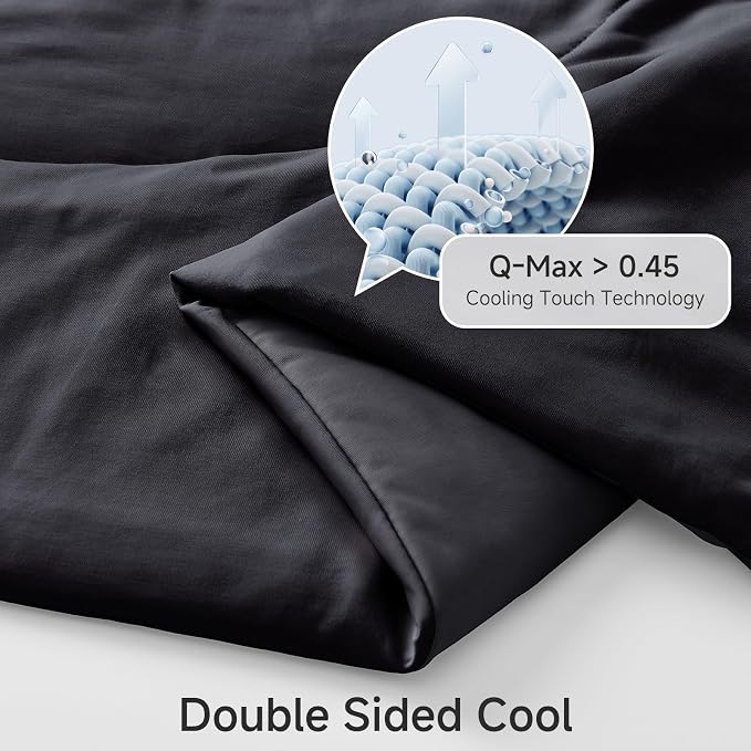 HOMFINE Cooling Comforter Twin Size, Japanese Double-Sided Cold Tech Fabric - Image 3