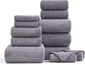 Ultra Soft Bath Towel Set, 12 Piece Family Bathroom Towels Set by BEDDING