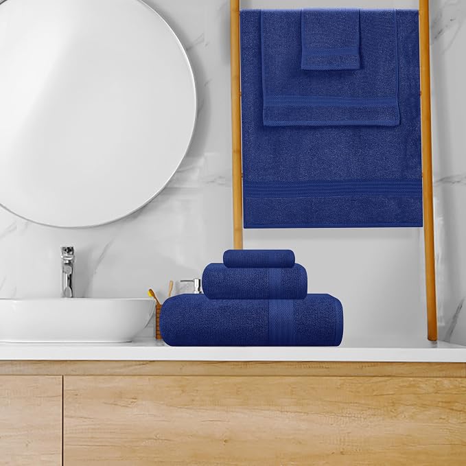 GLAMBURG Ultra Soft 8-Piece Towel Set - Image 4