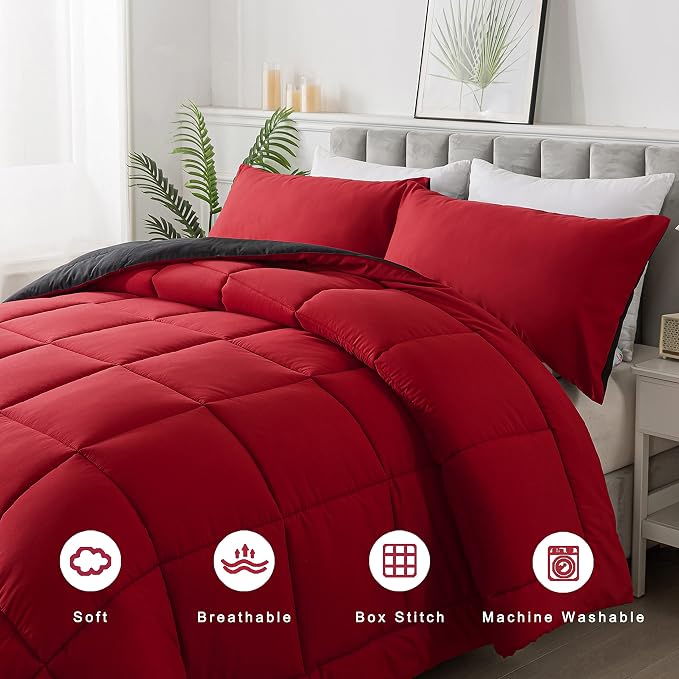 DOWNCOOL King Size Comforter Set -All Season Bedding Comforters Sets - Image 3