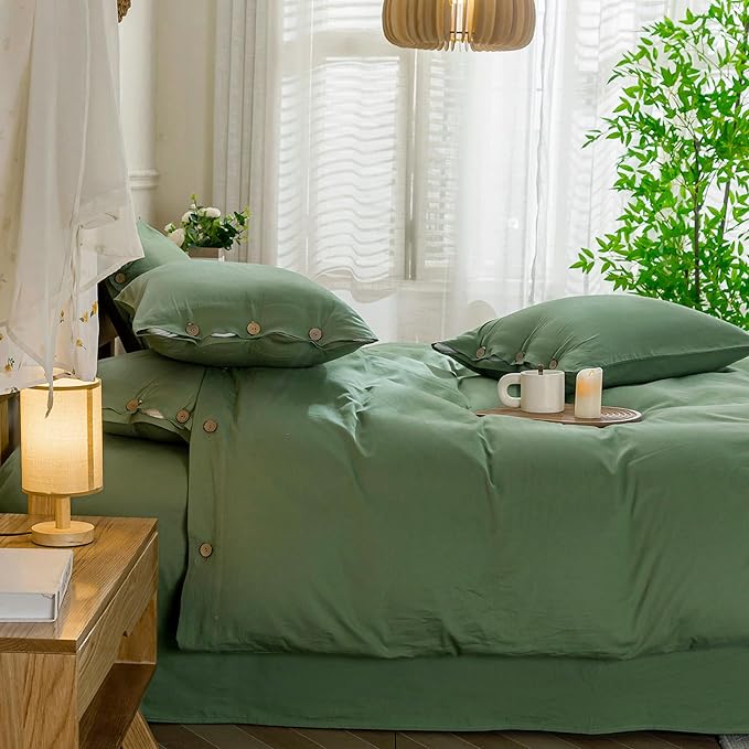 JELLYMONI Cotton Duvet Cover Cal King Size - Image 7