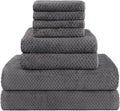 HOMEXCEL 8 Piece Bath Towel Set, Microfiber Bathroom Towel by HOMEXCEL