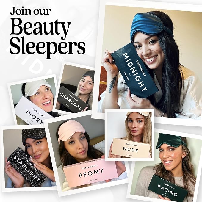 TheSleepGuard Pure Silk Sleep Mask Light Blocking Travel Essentials. Eye Masks - Image 7