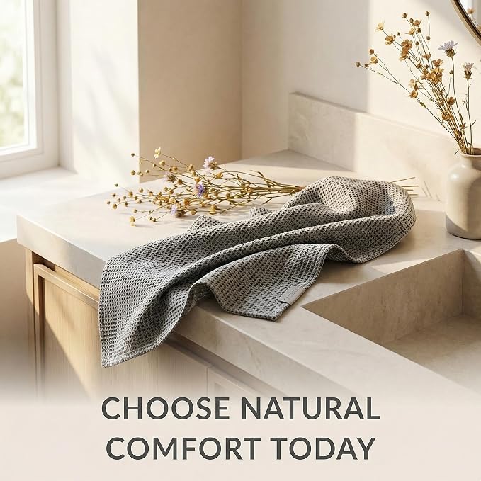 Pure Linen Small Bath Towels Set - Image 9