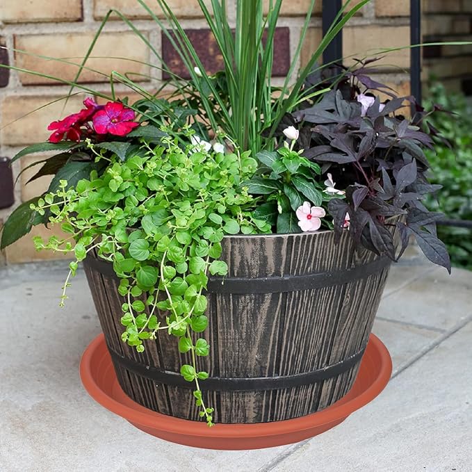 2 Pack of 22 inch Extra Large Plant Saucer, Extra-Deep 3.4" Plant Tray - Image 3