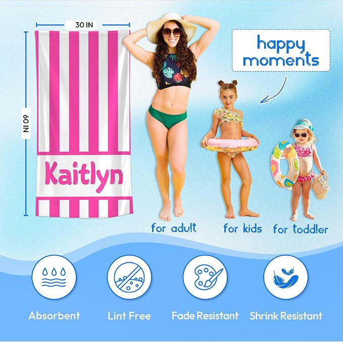 JML Personalized Beach Towel - Image 3