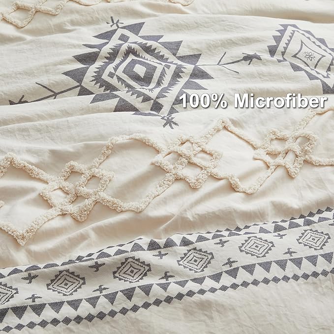 Oli Anderson Boho Duvet Cover Set Queen Size, Durable and Super Soft Duvet - Image 3