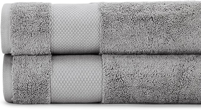 BIOWEAVES 100% Organic Cotton 700 GSM Plush Bath Towels 30" x 58" GOTS Certified by BIOWEAVES