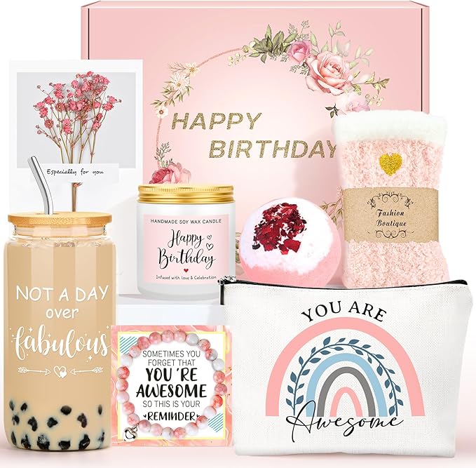 Birthday Gifts for Women Unique Happy Birthday Gifts Ideas for Her Pink by Gagalico