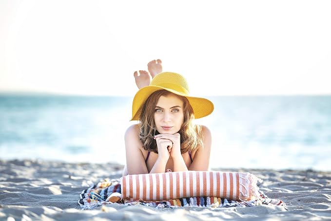 Beach Towel 100% Cotton Turkish Beach Towel Adult 38x70 Inch Pre-washed - Image 4